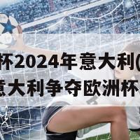 欧洲杯2024年意大利(2024年意大利争夺欧洲杯冠军)