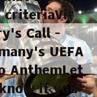 德国欧洲杯主题曲(Here is a rewritten title that meets the criteriaVictory's Call - Germany's UEFA Euro AnthemLet me know if you'd like me to make any changes! )