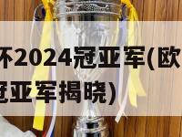 欧洲杯2024冠亚军(欧洲杯2024冠亚军揭晓)